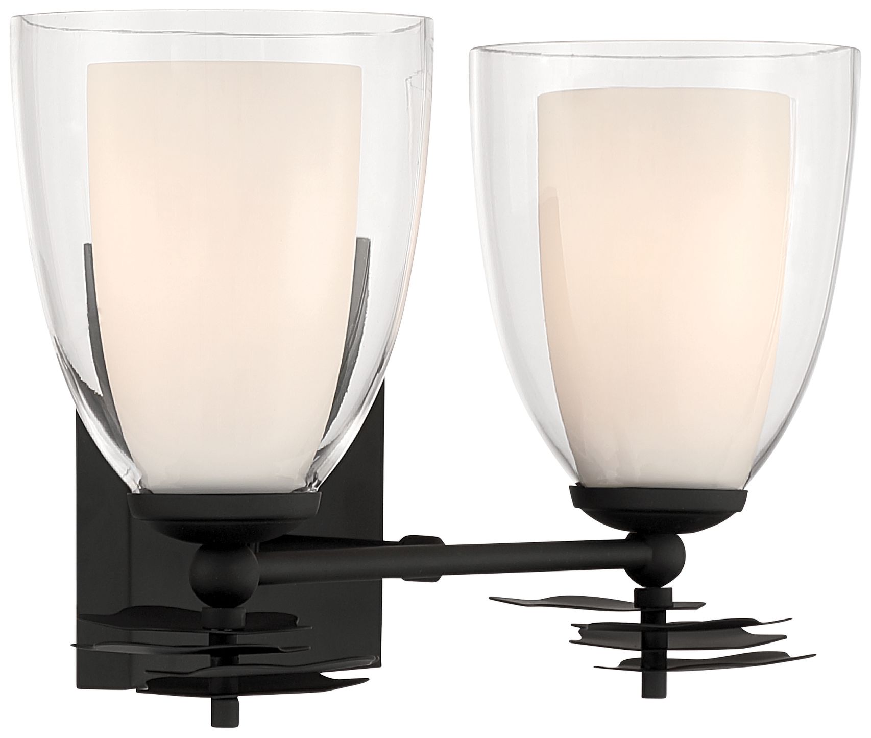 Image 5 Minka Lavery Elowen 2-Light 13.25-in Dark Matte Black Vanity Light more views