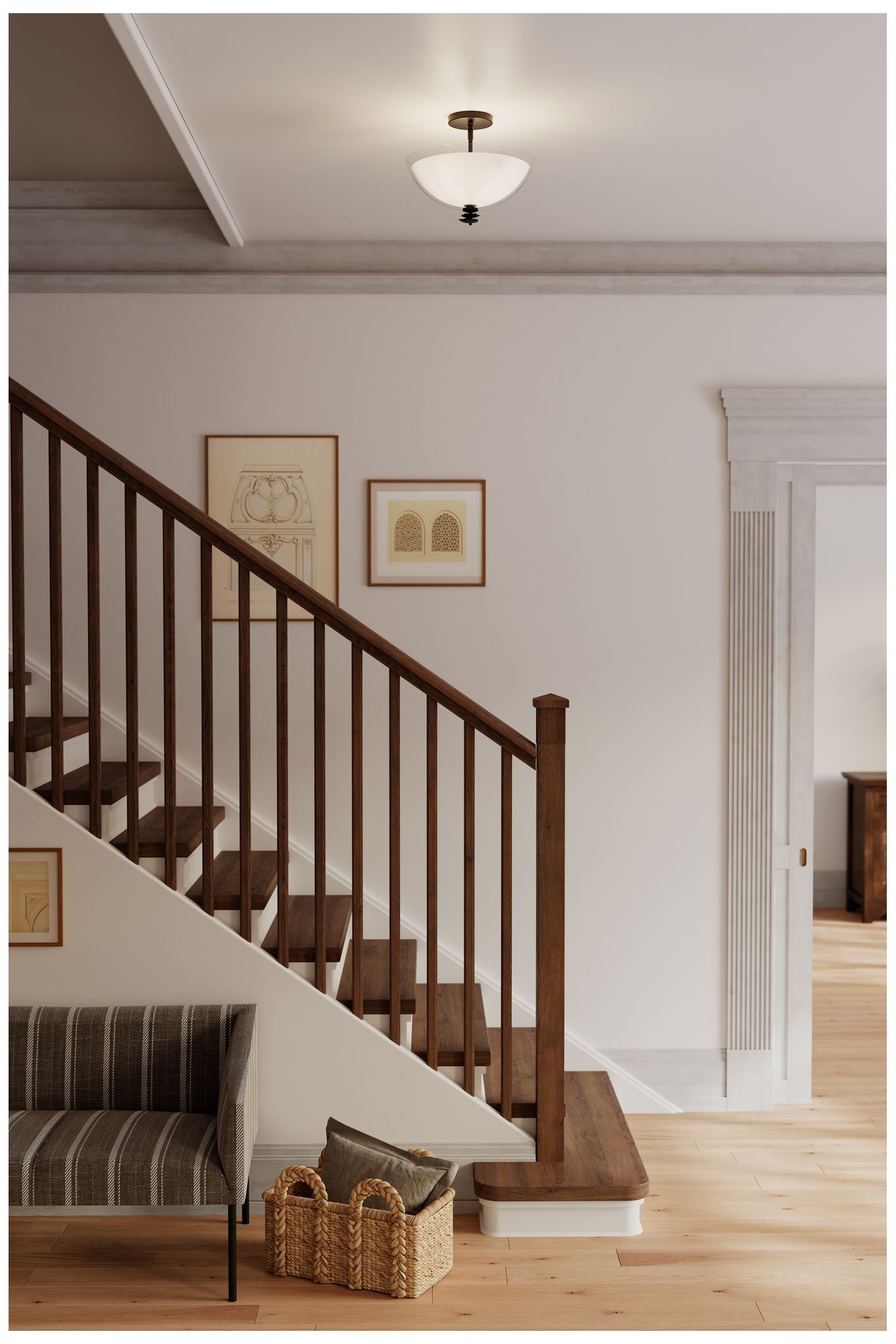 Image 4 Minka Lavery Elowen 3-Light 15-in Dark Matte Black Semi-Flush Mount more views