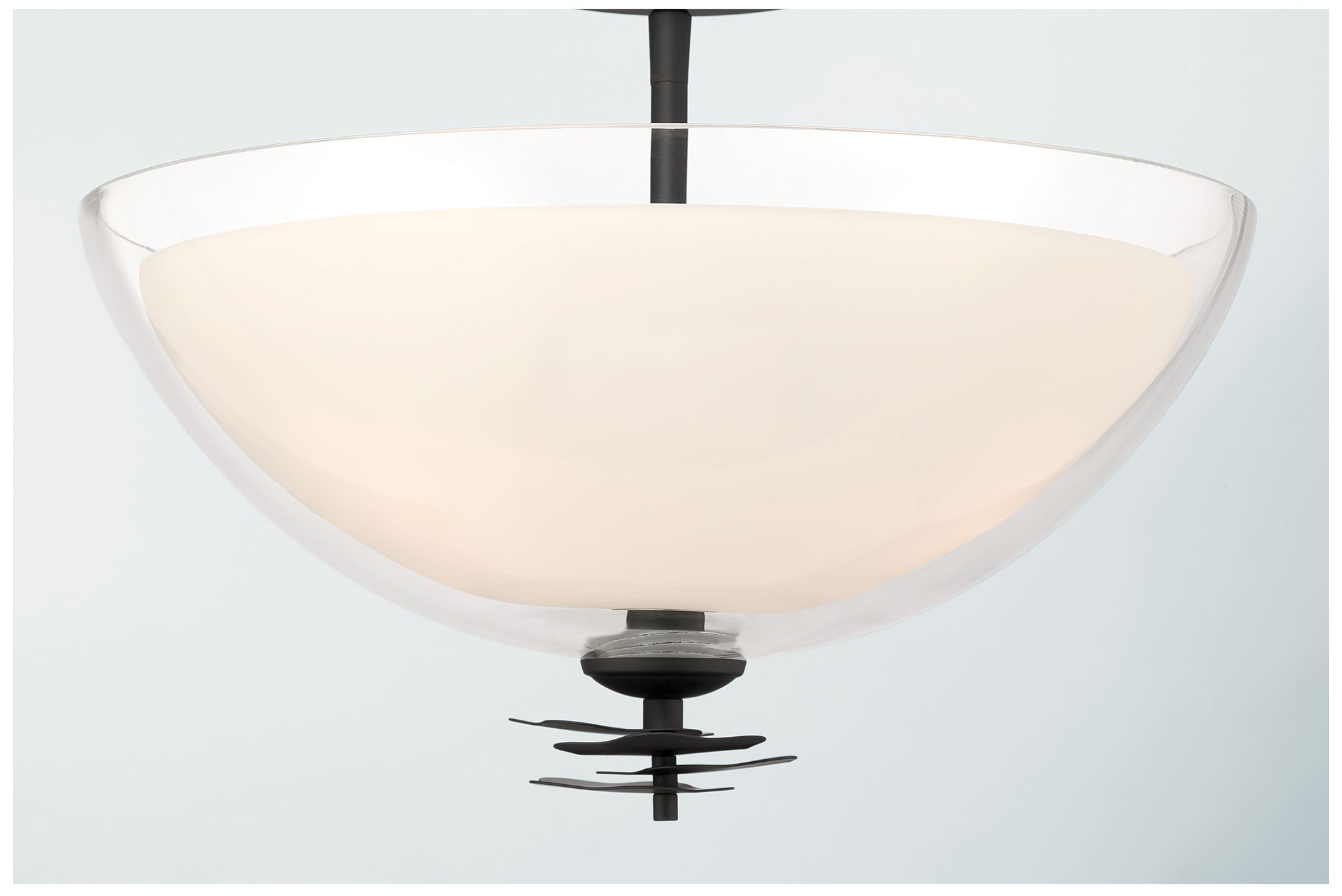 Image 7 Minka Lavery Elowen 3-Light 15-in Dark Matte Black Semi-Flush Mount more views