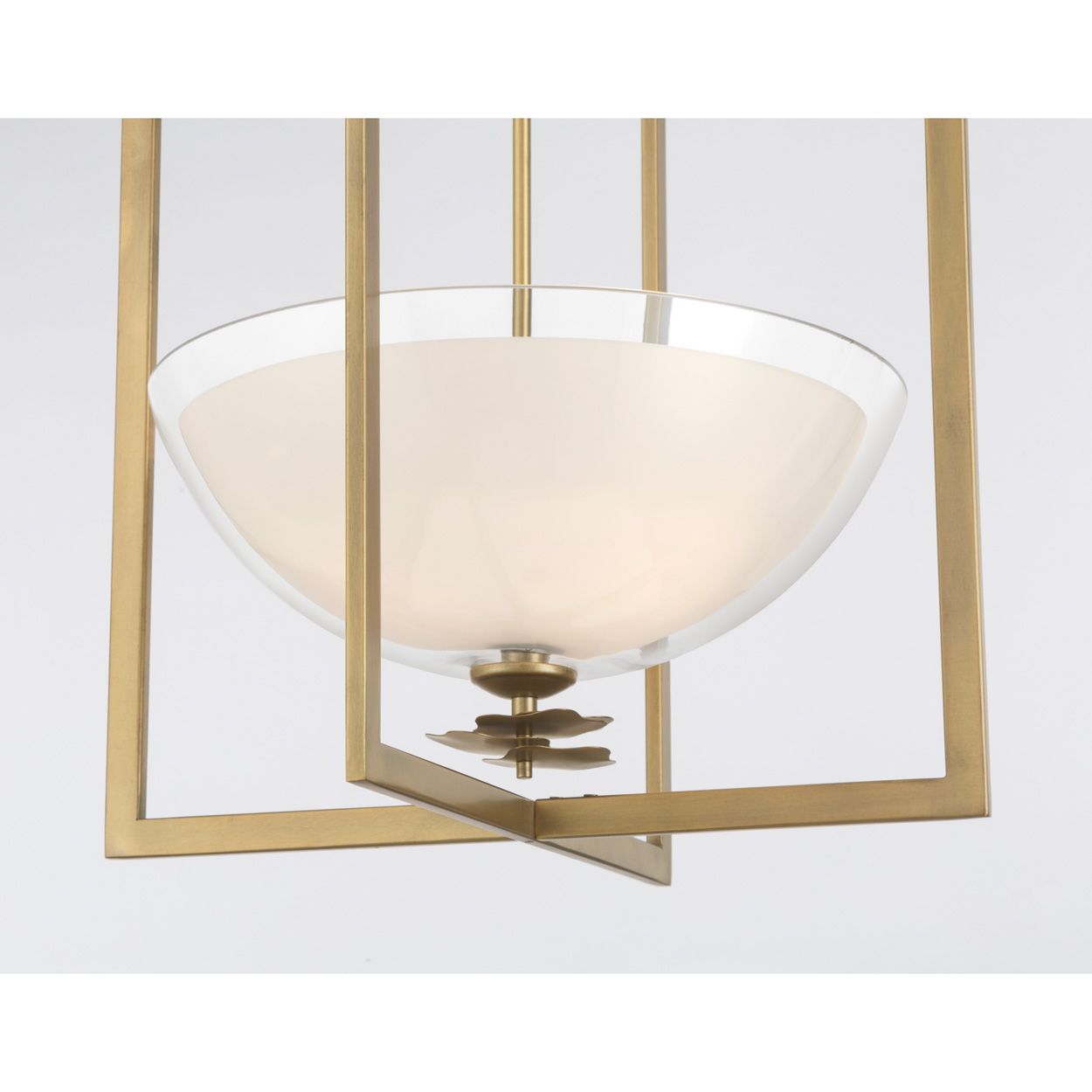Minka Lavery Elowen 3-Light 18-in Legacy Brass Interior Pendant with Shades