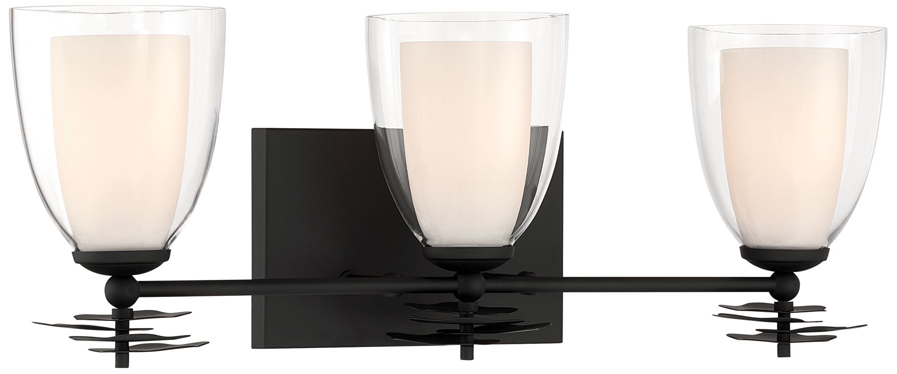 Image 3 Minka Lavery Elowen 3-Light 21.75-in Dark Matte Black Vanity Light more views