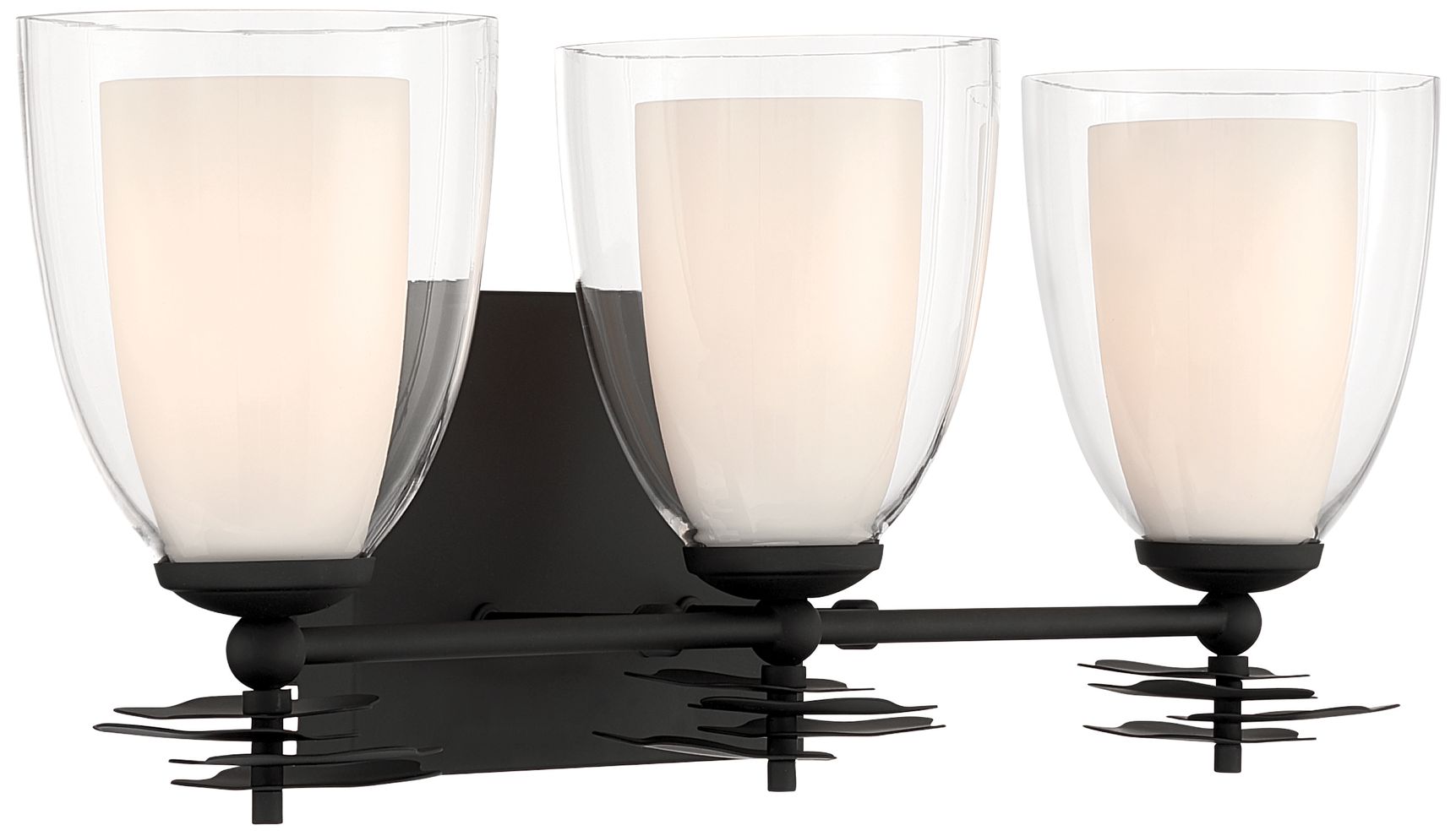 Image 5 Minka Lavery Elowen 3-Light 21.75-in Dark Matte Black Vanity Light more views