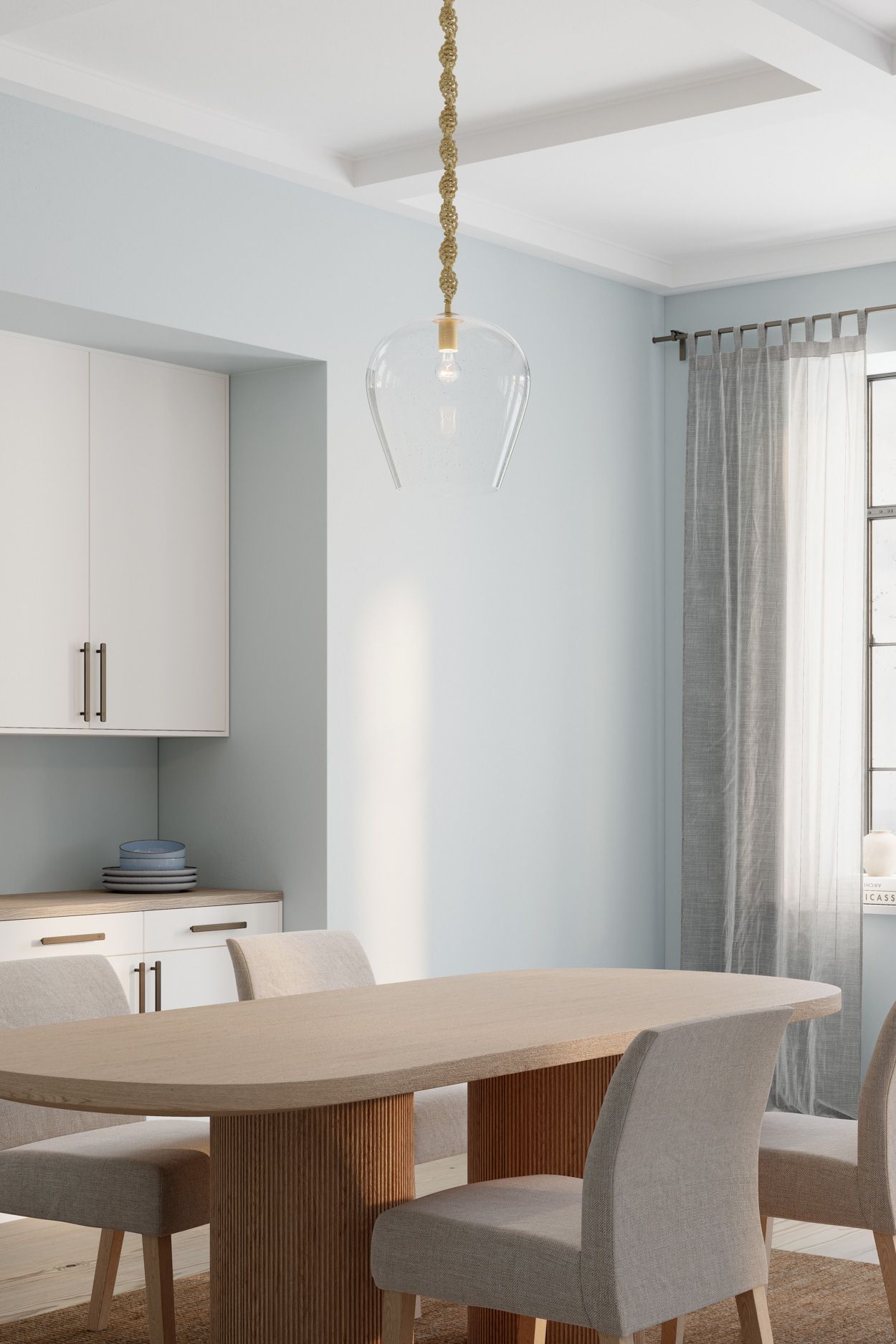 Image 2 Minka Lavery Elyric 1-Light 13.25-in Legacy Brass Pendant with Glass Shade more views