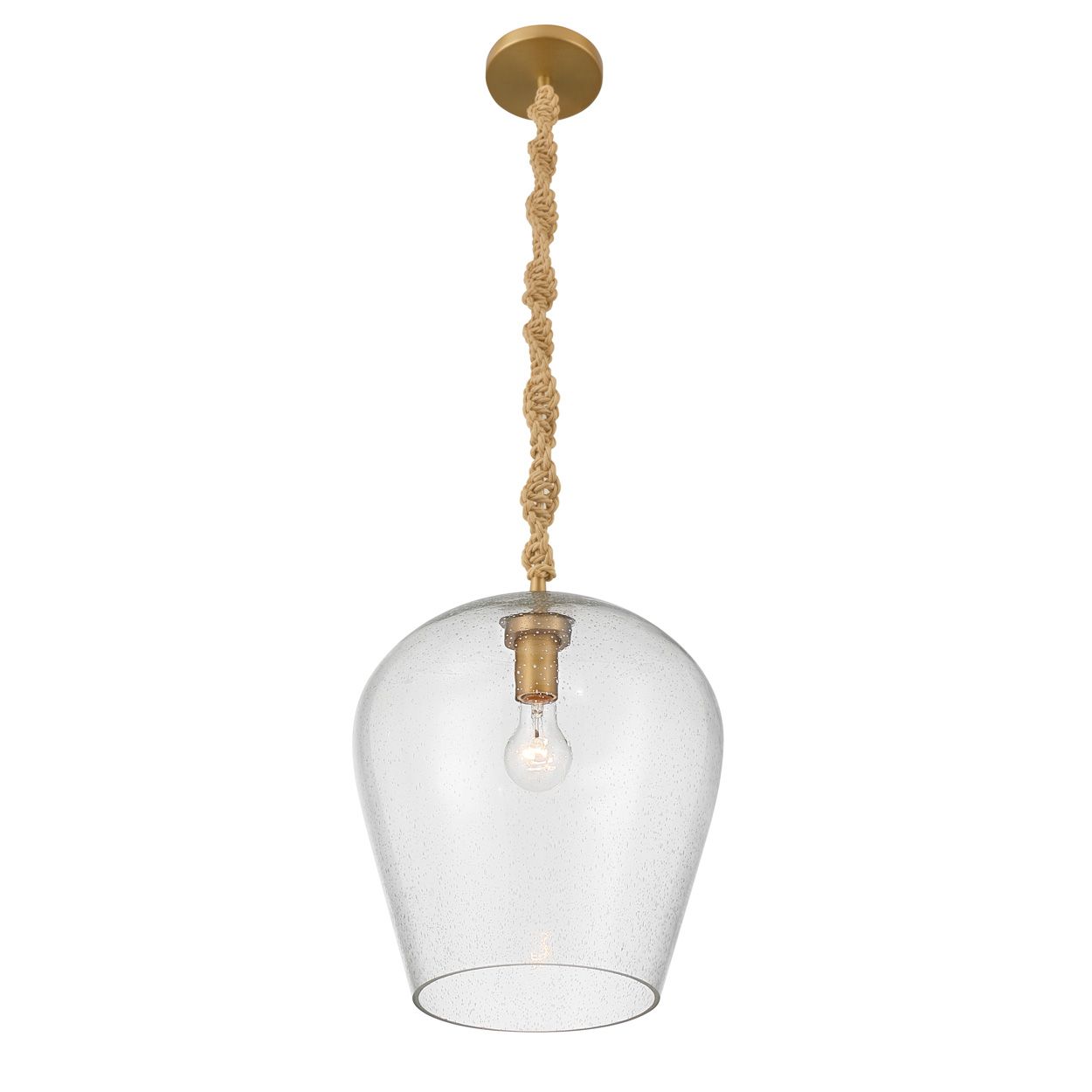 Image 3 Minka Lavery Elyric 1-Light 13.25-in Legacy Brass Pendant with Glass Shade more views