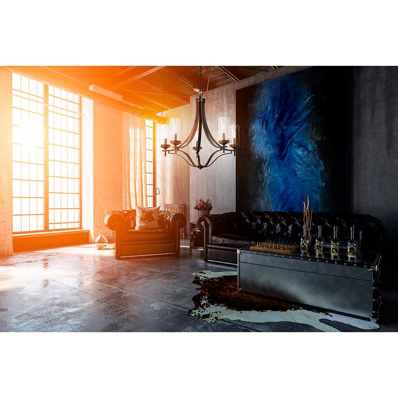 Image 3 Minka-Lavery Elyton 26" Wide Downtown Bronze 5-Light Chandelier more views