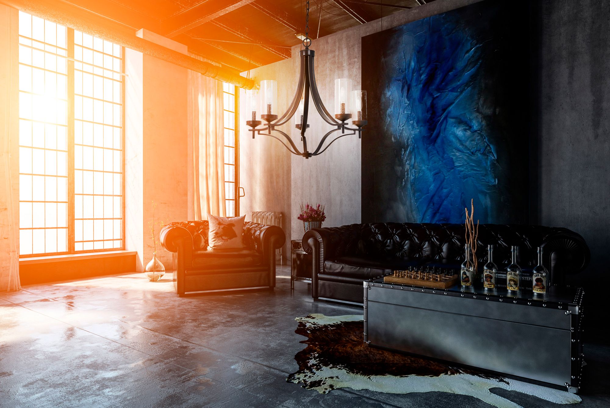 Image 3 Minka-Lavery Elyton 5-Light Downtown Bronze and Gold Chandelier more views