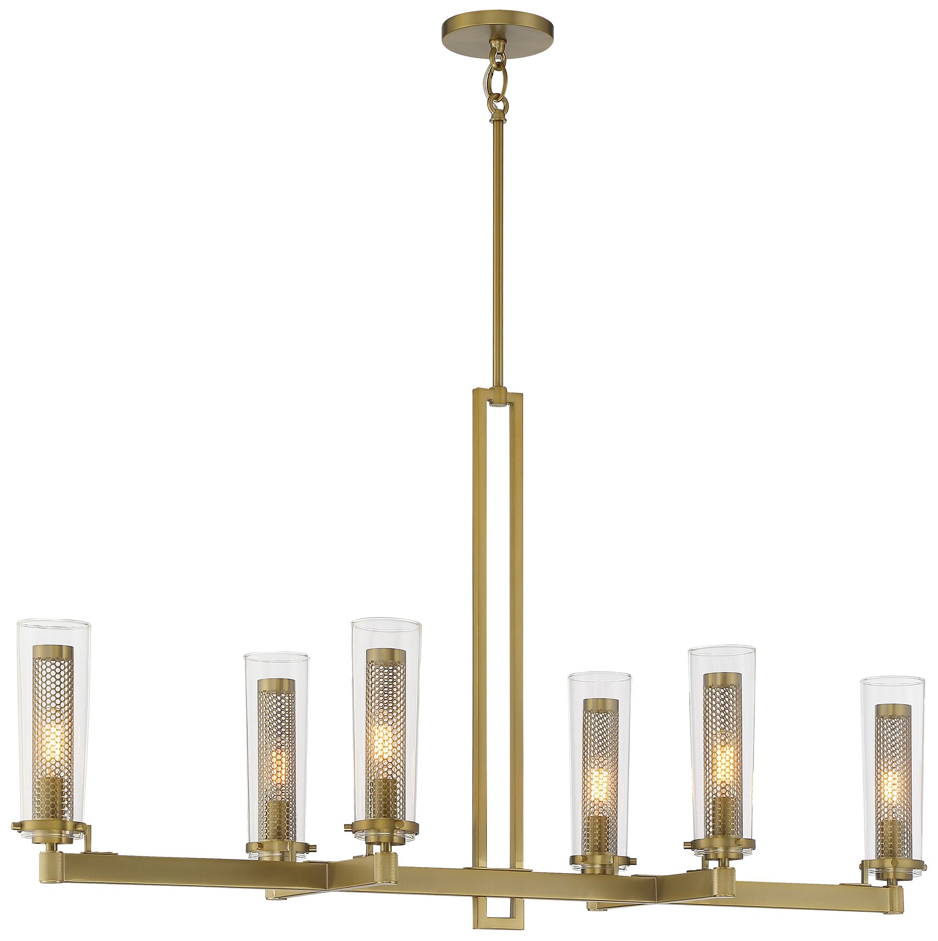 Minka-Lavery Emmerham 6-Light Soft Brass Island Chandelier
