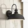 1_Minka Lavery Escudilla 11 3/4" High Black Outdoor Wall Light