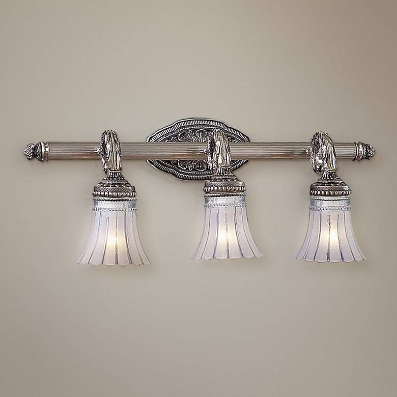 Image 1 Minka Lavery Europa 25 1/2" Wide Brushed Nickel 3-Light Bath Light