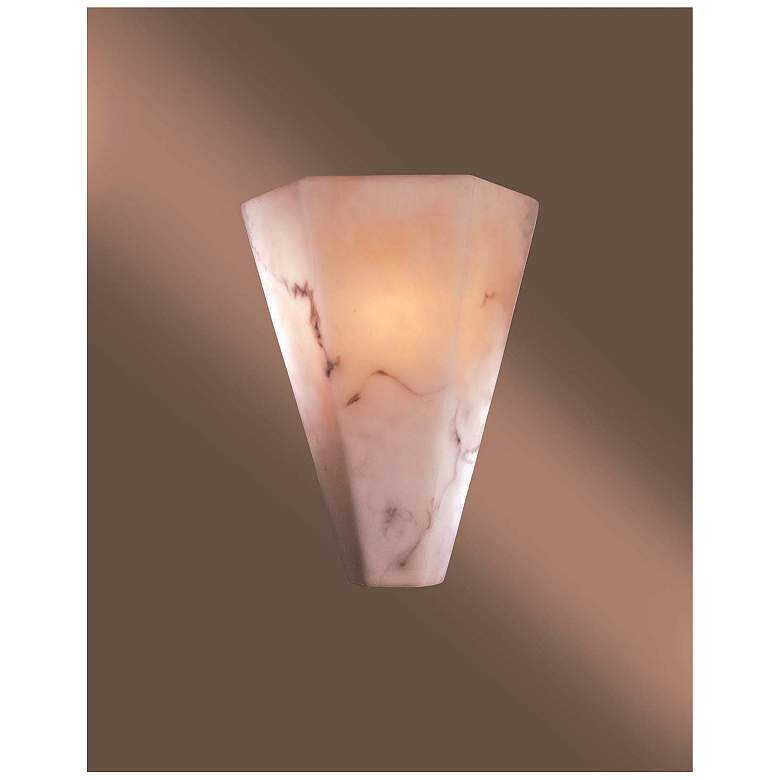 Image 2 Minka Lavery Fedi 12 1/4" High Alabaster Dust Modern Wall Sconce more views