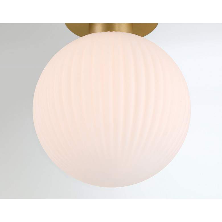 Image 4 Minka Lavery Fenton 1-Light 10-in Legacy Brass Indoor Flush Mount more views