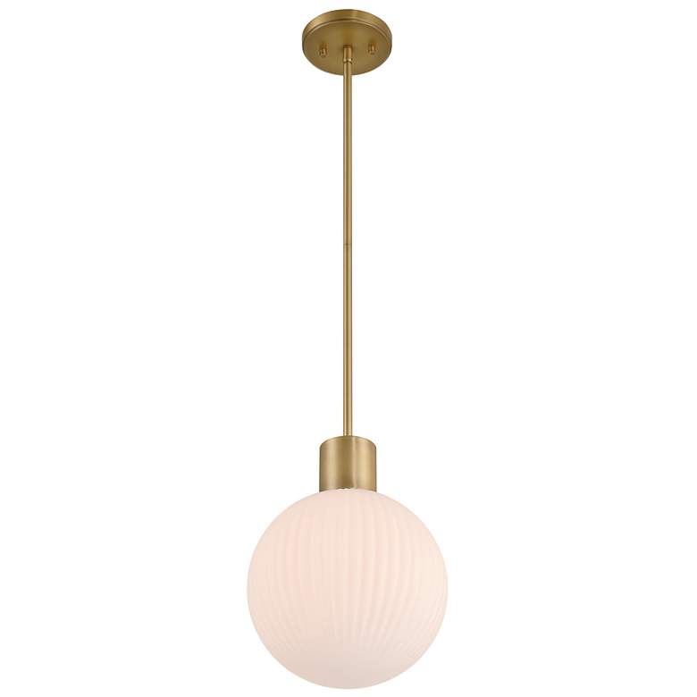 Image 6 Minka Lavery Fenton 1-Light 10-in Legacy Brass Indoor Pending Lighting more views
