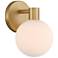 Minka Lavery Fenton 1-Light 6-in Legacy Brass Indoor Vanity Light