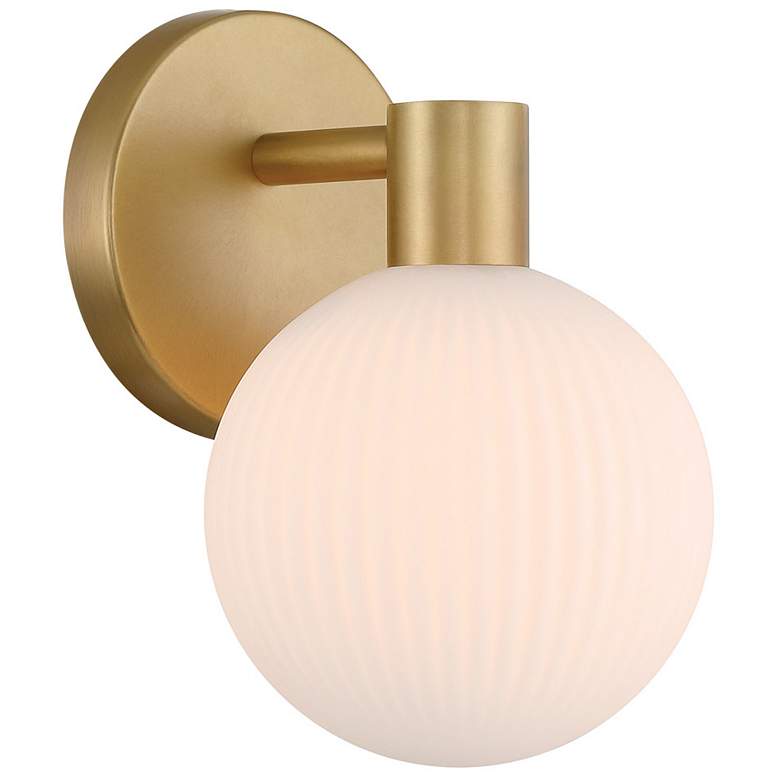 Image 5 Minka Lavery Fenton 1-Light 6-in Legacy Brass Indoor Vanity Light more views
