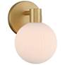 6_Minka Lavery Fenton 1-Light 6-in Legacy Brass Indoor Vanity Light more views