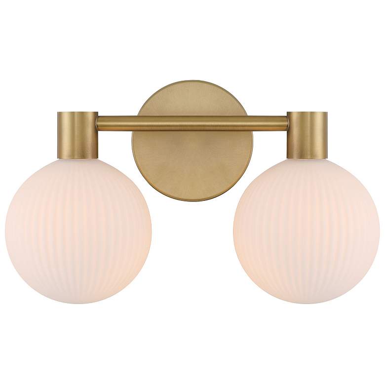 Image 2 Minka Lavery Fenton 2-Light 15-in Legacy Brass Indoor Vanity Light more views