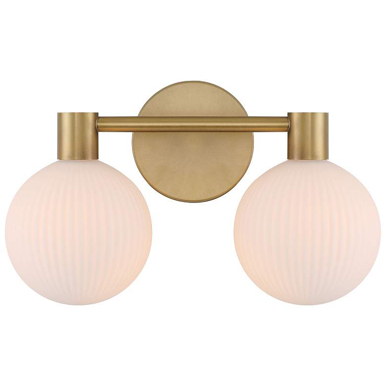 Image 4 Minka Lavery Fenton 2-Light 15-in Legacy Brass Indoor Vanity Light more views