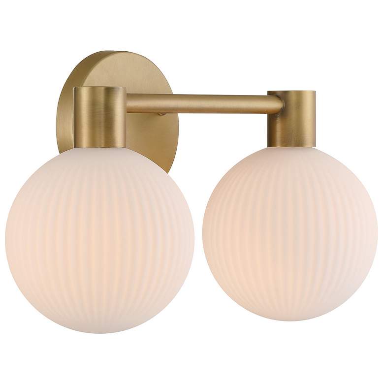 Image 5 Minka Lavery Fenton 2-Light 15-in Legacy Brass Indoor Vanity Light more views