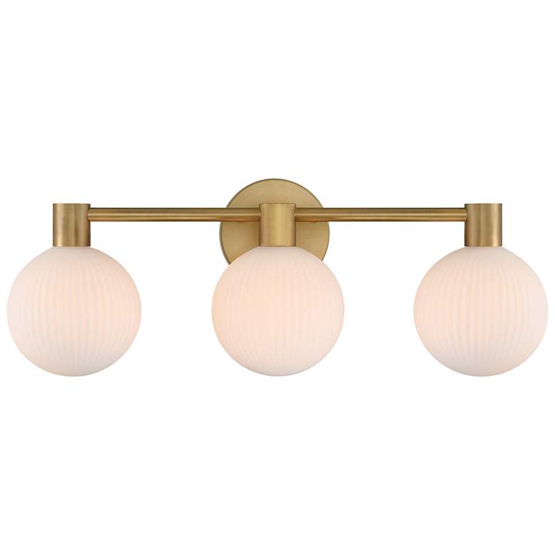 Image 2 Minka Lavery Fenton 3-Light 24-in Legacy Brass Indoor Vanity Light more views