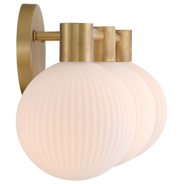 Image 3 Minka Lavery Fenton 3-Light 24-in Legacy Brass Indoor Vanity Light more views