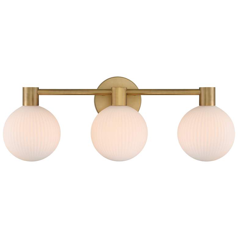 Image 4 Minka Lavery Fenton 3-Light 24-in Legacy Brass Indoor Vanity Light more views