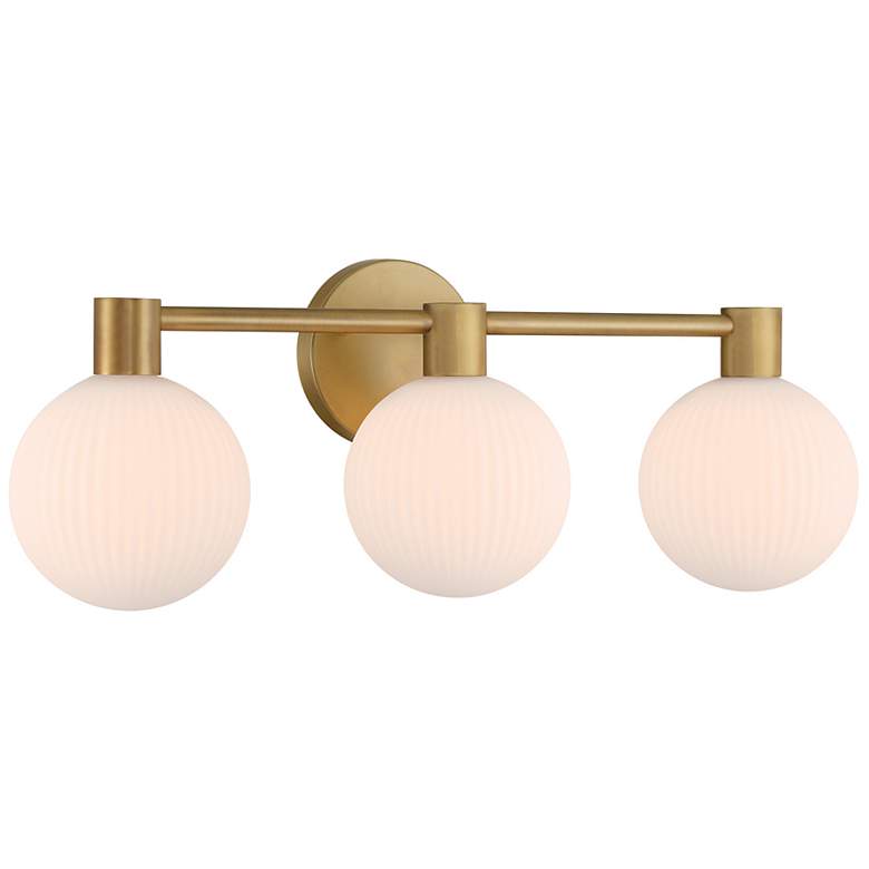 Image 6 Minka Lavery Fenton 3-Light 24-in Legacy Brass Indoor Vanity Light more views