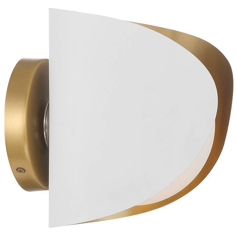 Image 3 Minka Lavery Flare 1-Light 8.5-in Sand White Indoor Vanity Light more views