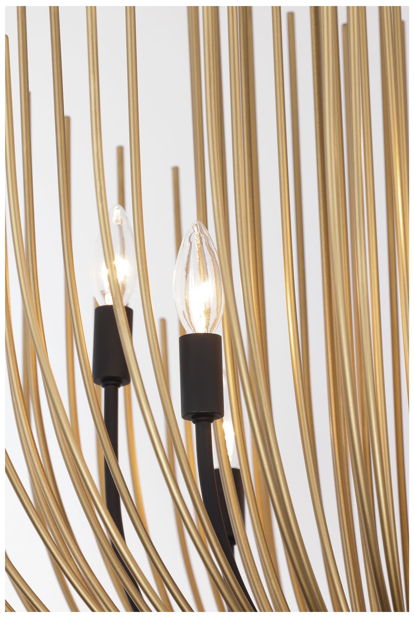 Minka Lavery Florenza 8-Light 28-in Legacy Brass and Matte Black Chandelier