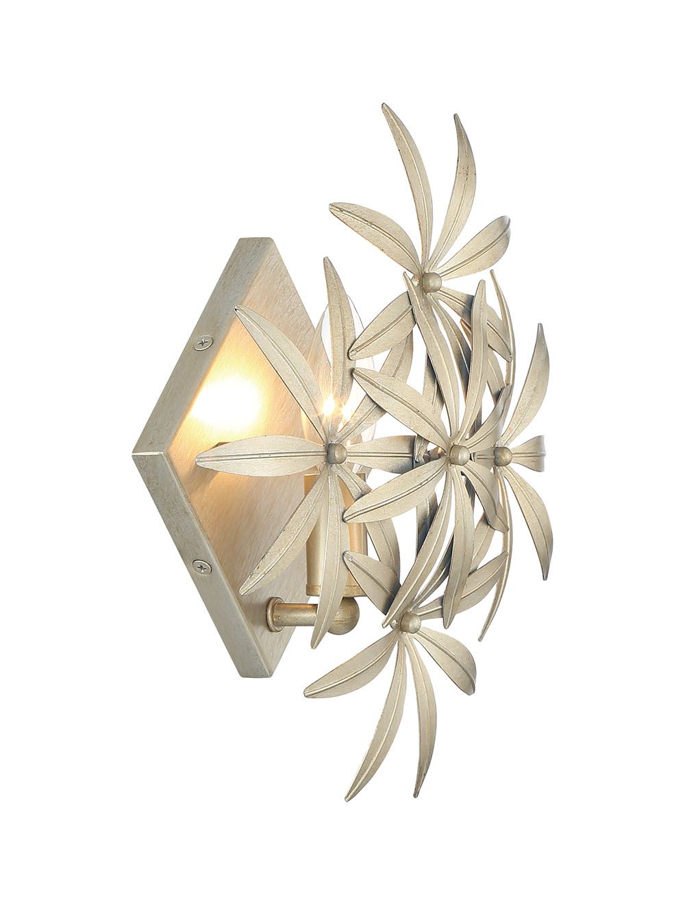 Minka Lavery Flower Child 1-Light Ambry Gold Wall Sconce