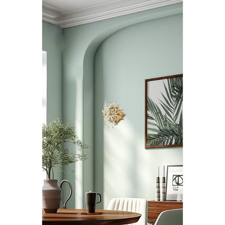Image 3 Minka Lavery Flower Child 12" Wide Modern Ambry Gold Wall Sconce more views