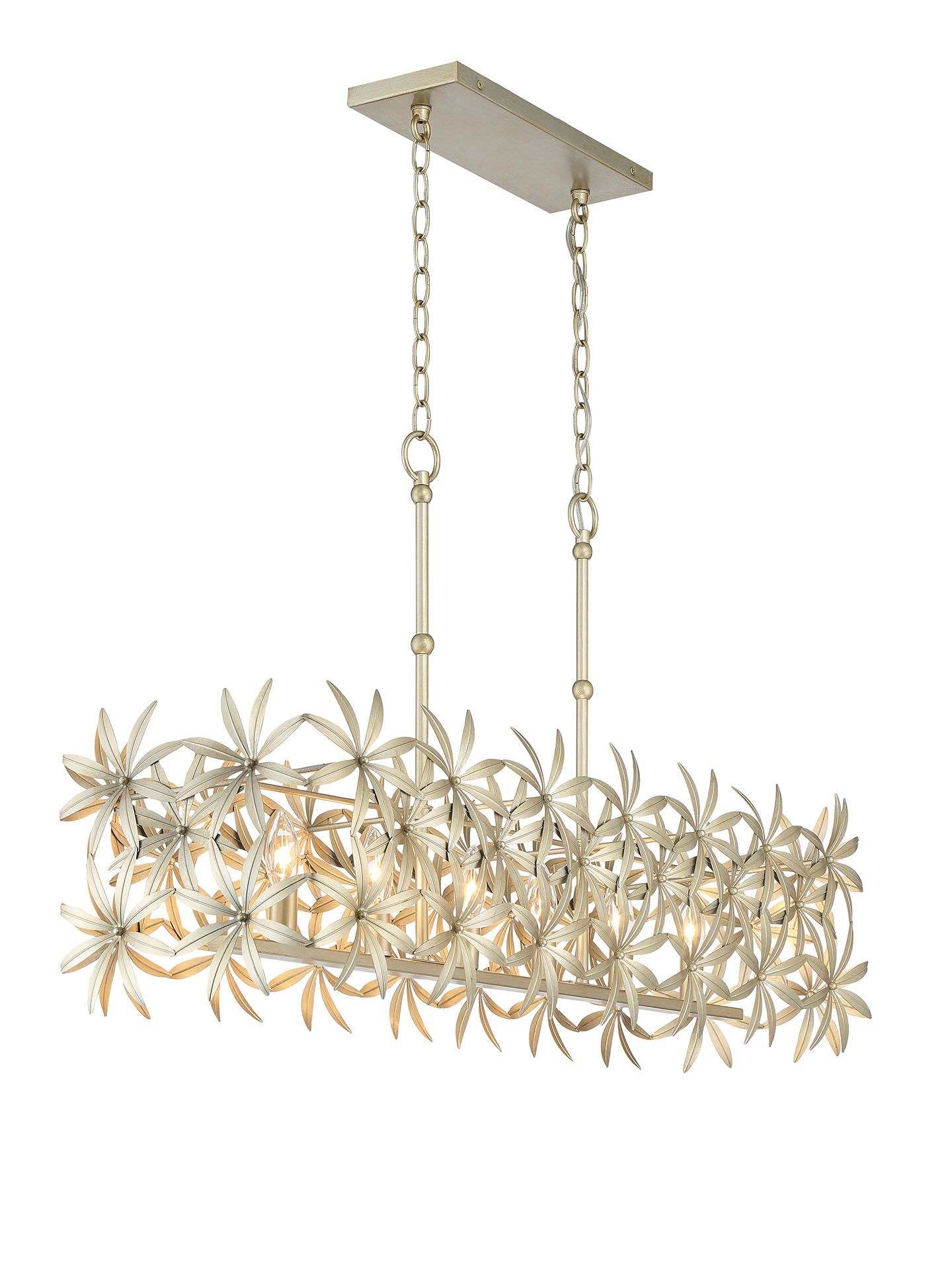 Image 5 Minka Lavery Flower Child 6-Light Ambry Gold Island Chandelier more views