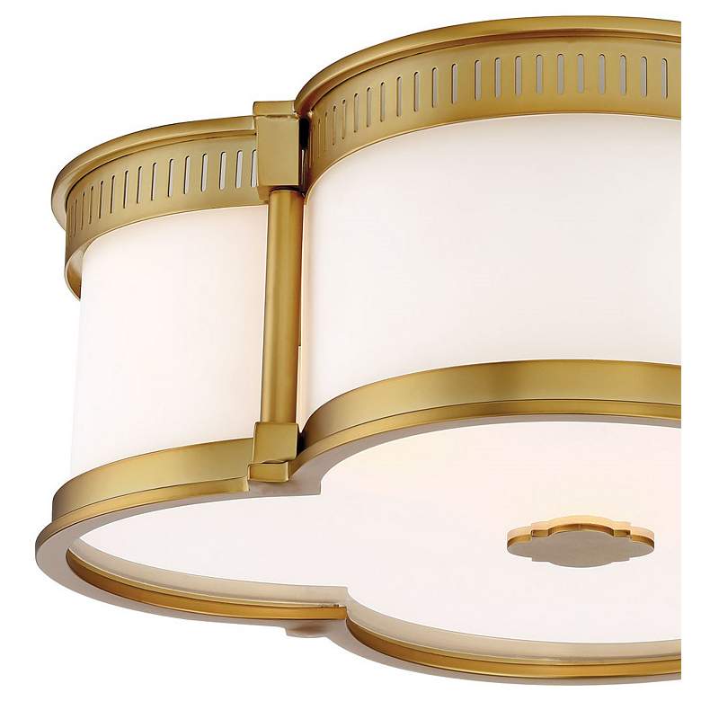 Image 3 Minka Lavery Flush Mount 16 1/4" Wide Liberty Gold LED Ceiling Light more views