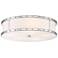 Minka Lavery Flush Mount 20 1/4" Wide Chrome Drum LED Ceiling Light