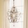 Minka Lavery French Silver 11" Traditional Crystal Mini Chandelier