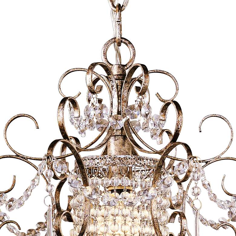 Image 4 Minka Lavery French Silver 11" Traditional Crystal Mini Chandelier more views