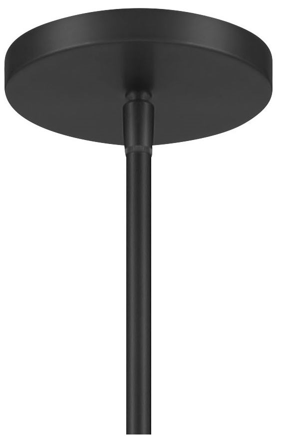 Minka-Lavery Gateway Park 6-Light Coal Pendant with Oatmeal Linen Shade