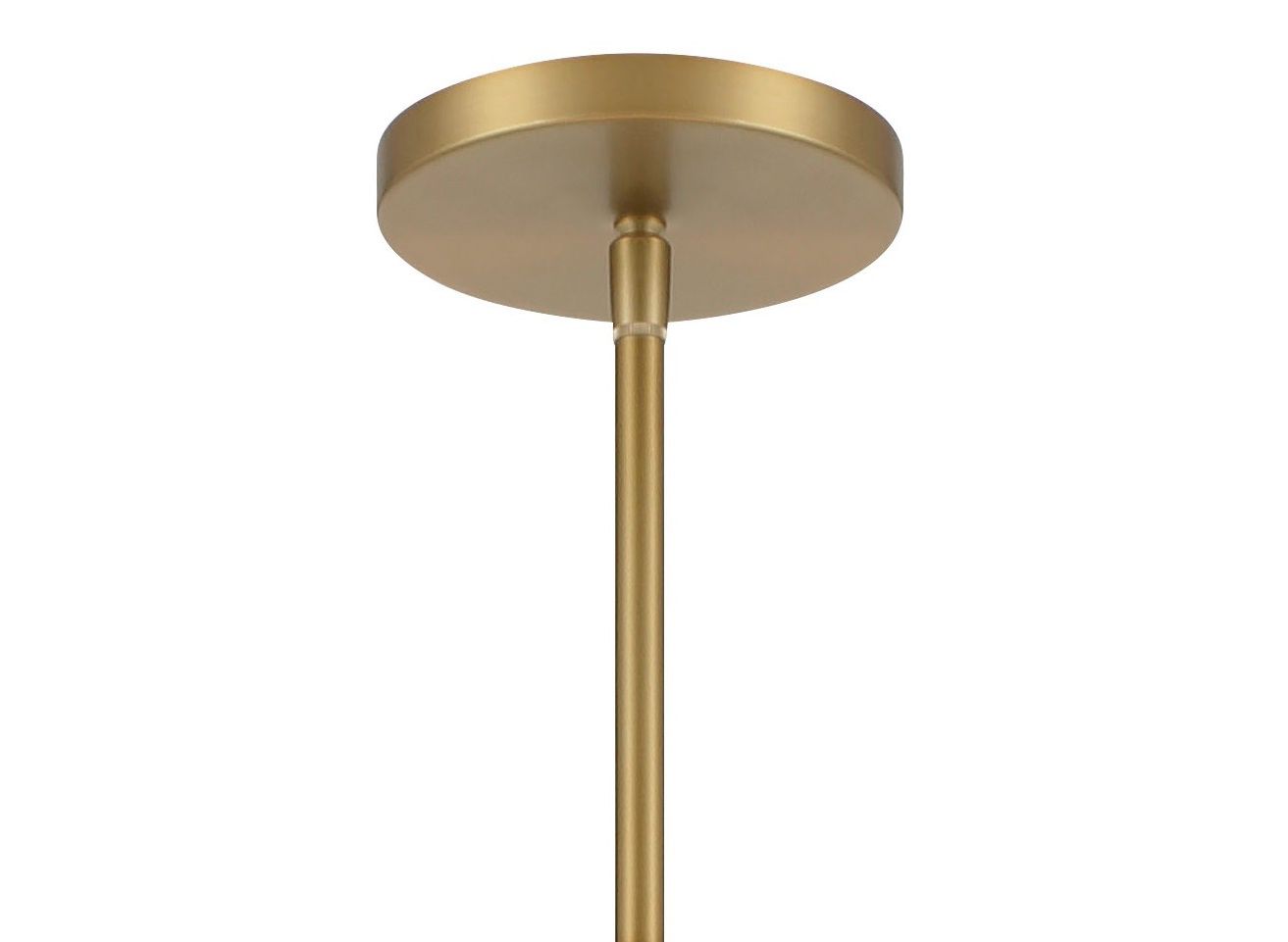Minka-Lavery Gateway Park 6-Lt Soft Brass Pendant with Oatmeal Linen Shade