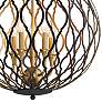 Minka Lavery Gilded Glam 20" Sand and Gold 5-Light Globe Pendant Light
