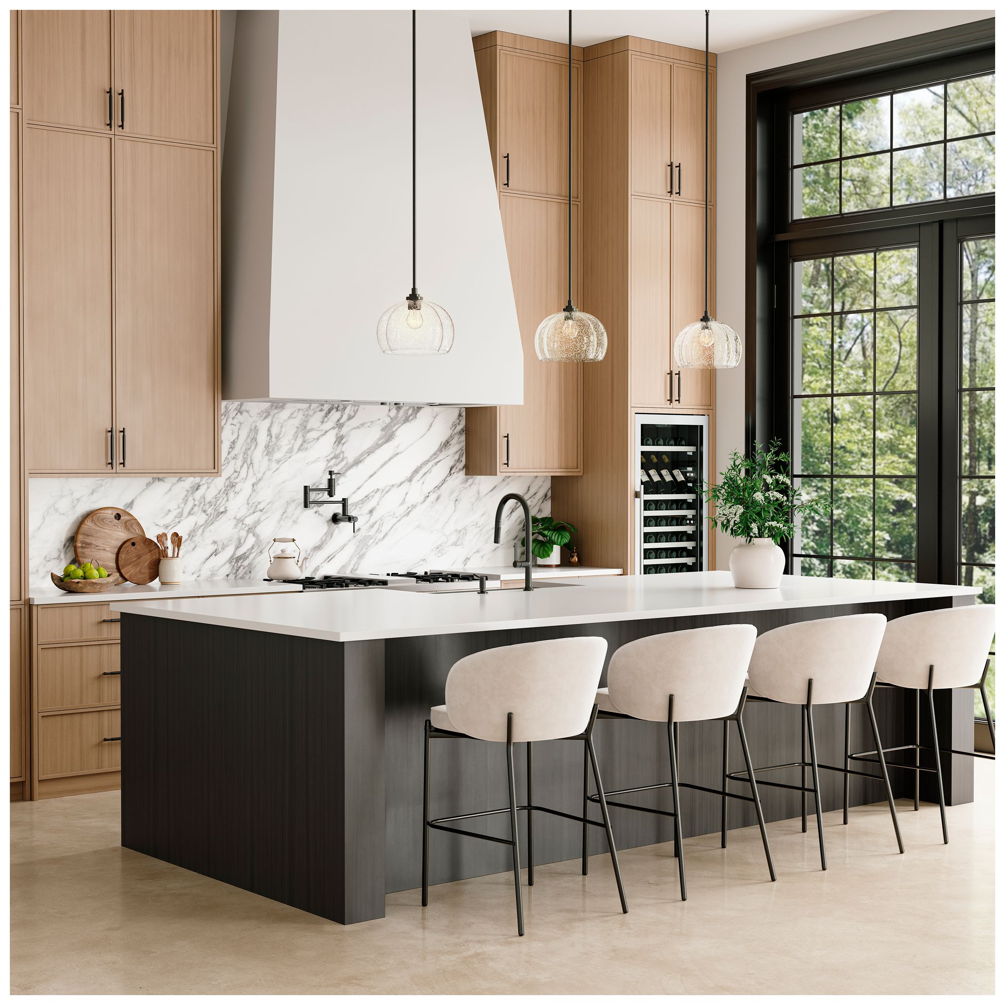 Image 4 Minka Lavery Glint 1-Light 12-in Dark Bronze Pendant with Glass Shade more views