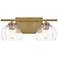 Minka Lavery Glint 2-Light 15.5-in Legacy Brass Indoor Vanity Light