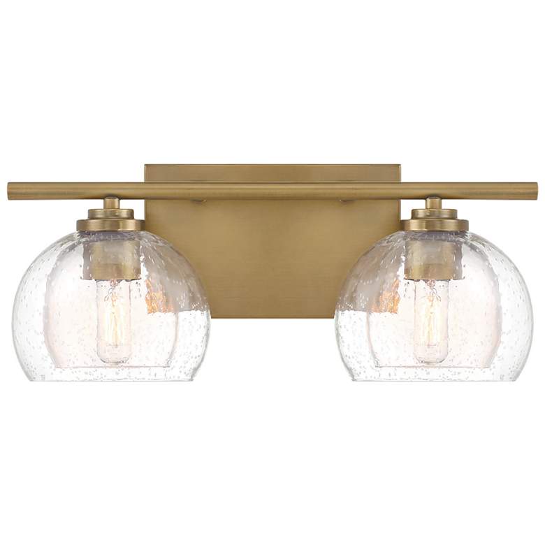 Image 6 Minka Lavery Glint 2-Light 15.5-in Legacy Brass Indoor Vanity Light more views