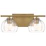 6_Minka Lavery Glint 2-Light 15.5-in Legacy Brass Indoor Vanity Light more views