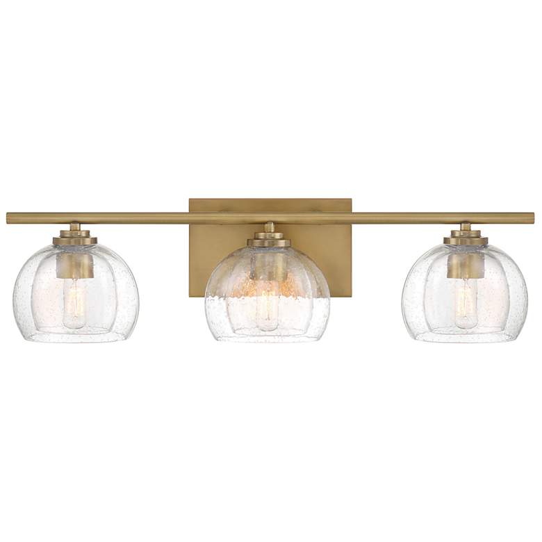 Image 1 Minka Lavery Glint 3-Light 24-in Legacy Brass Indoor Vanity Light
