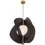 5_Minka-Lavery Gloria 1-Light 24-in Dark Bronze and Brass Indoor Pendant more views