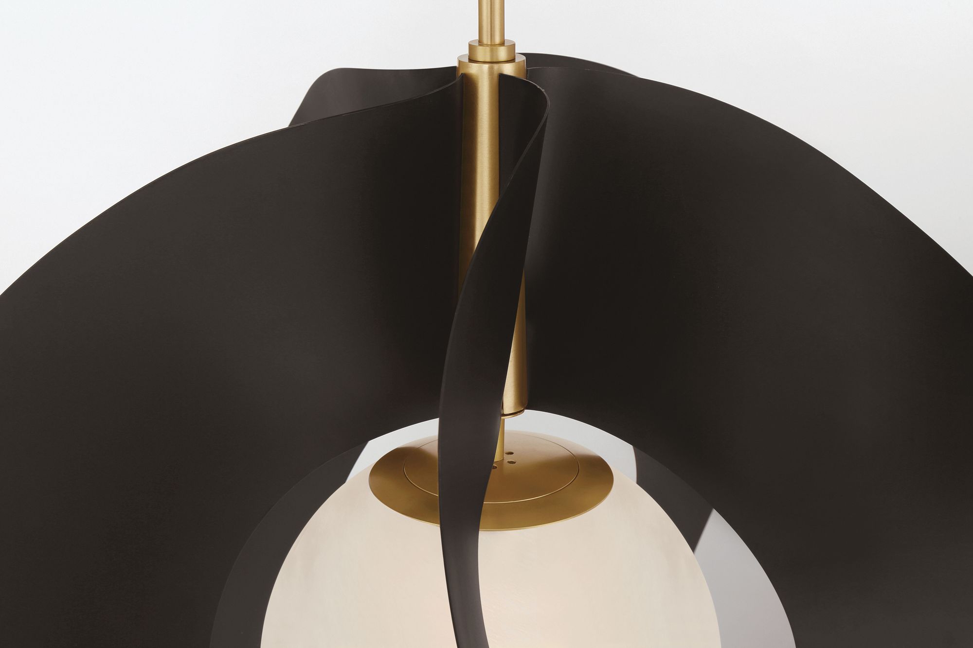 Minka-Lavery Gloria 1-Light 24-in Dark Bronze and Brass Indoor Pendant