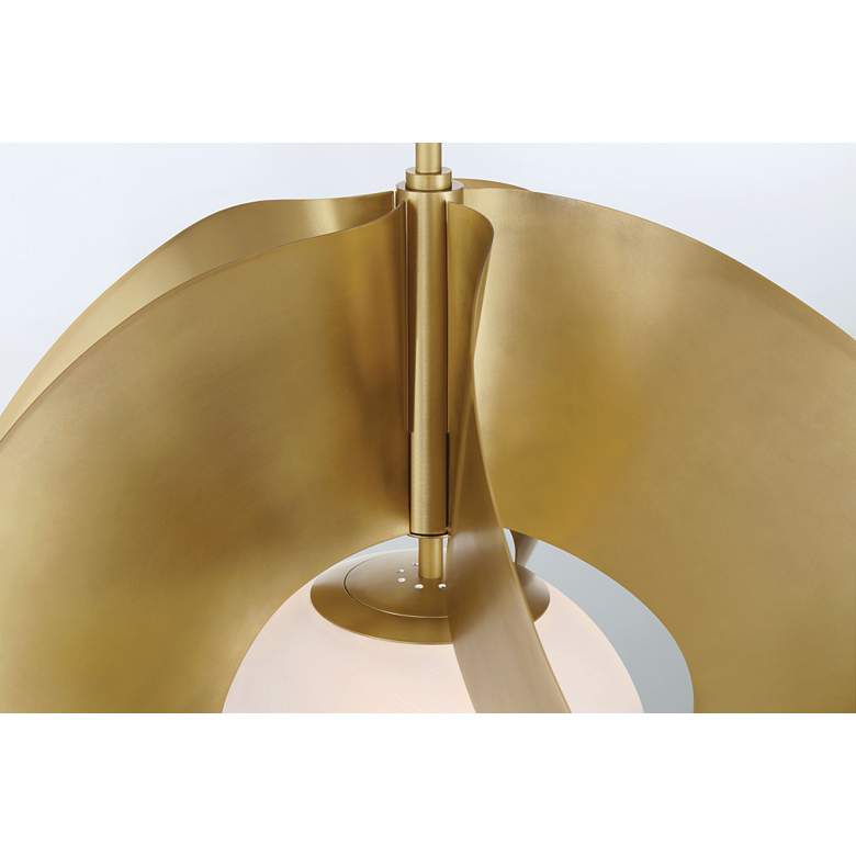 Image 2 Minka-Lavery Gloria 1-Light 24-in Legacy Brass Indoor Pendant more views