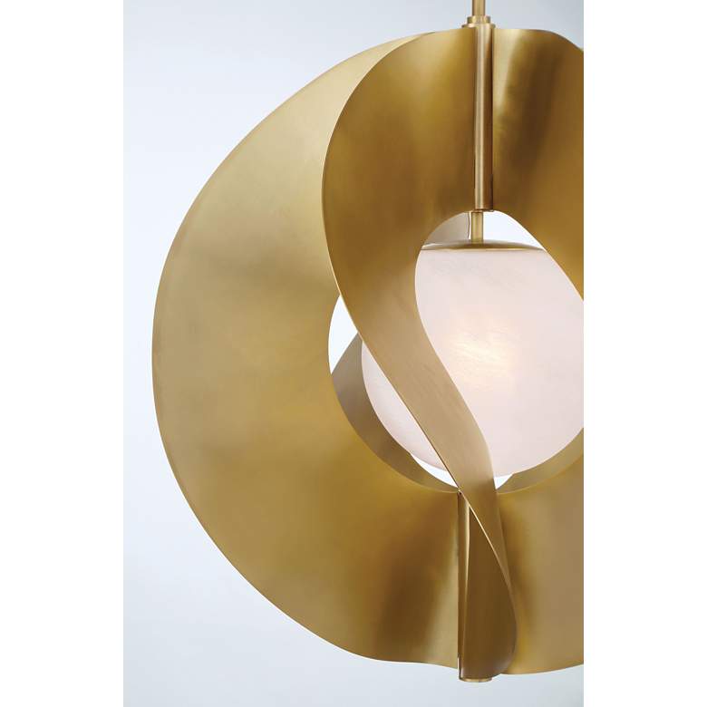 Image 3 Minka-Lavery Gloria 1-Light 24-in Legacy Brass Indoor Pendant more views