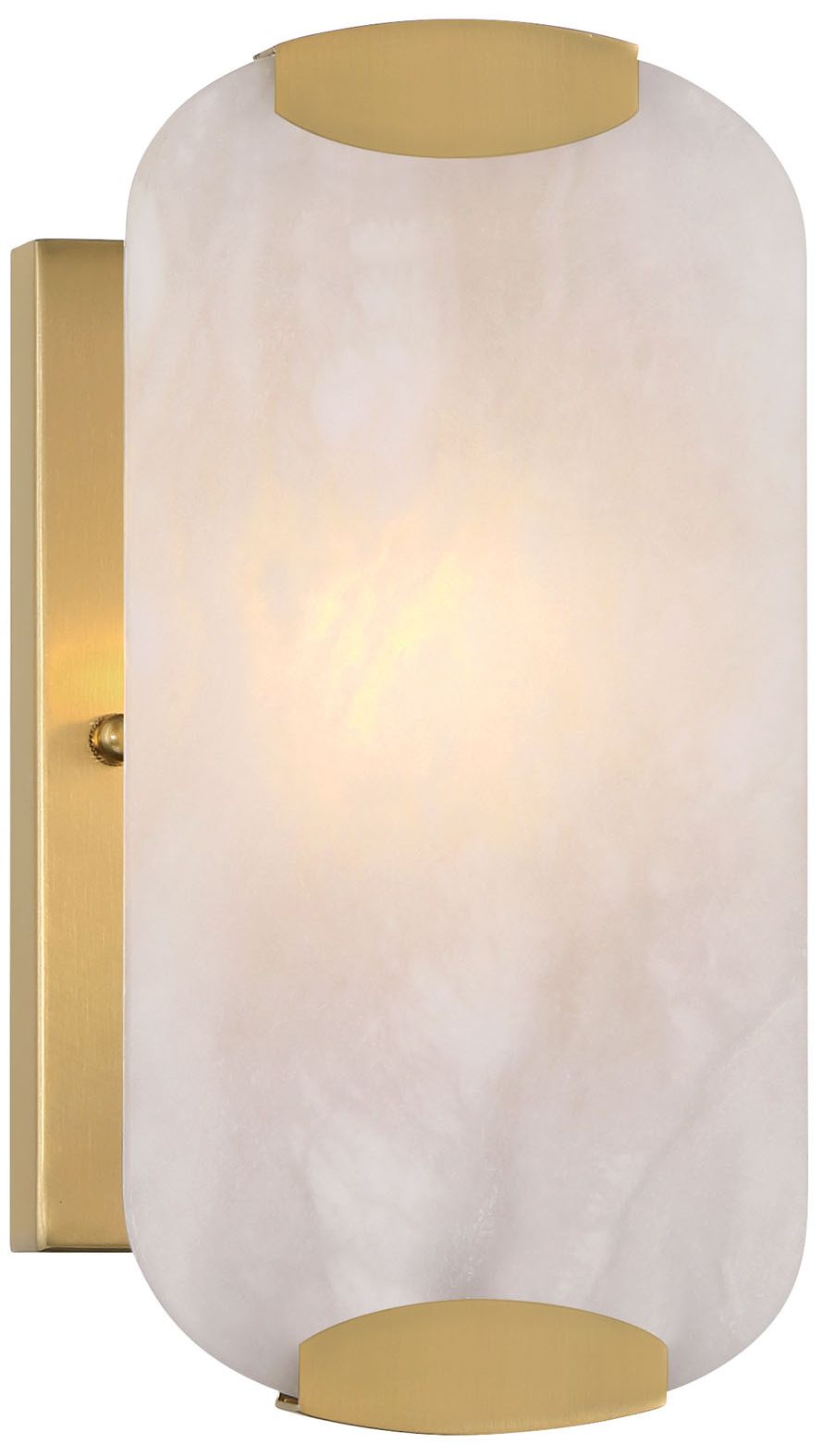 Thumbnail1 of Minka Lavery Glowstone 1-Light 5-in Legacy Brass Indoor Wall Sconce