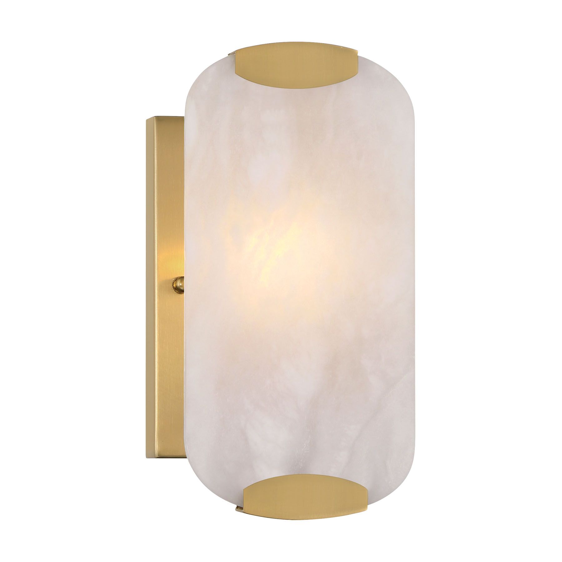 Thumbnail2 of Minka Lavery Glowstone 1-Light 5-in Legacy Brass Indoor Wall Sconce more views