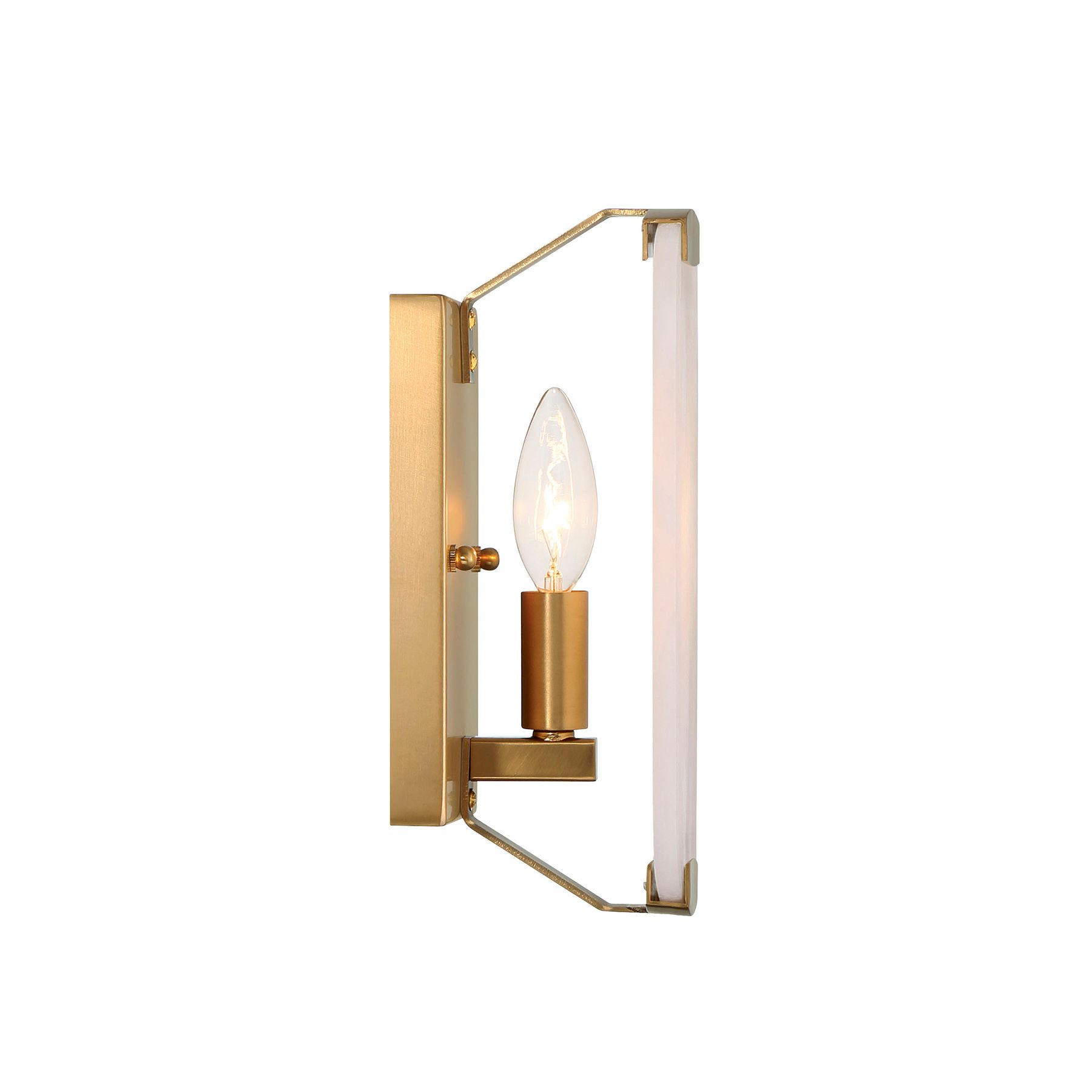 Thumbnail3 of Minka Lavery Glowstone 1-Light 5-in Legacy Brass Indoor Wall Sconce more views